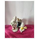 3 Red Letter Japan Vintage Maybe Antique Clowns