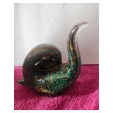 Glass Heavy Snail Paperweight