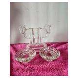 Indiana Glass Candelabla Art Decor With