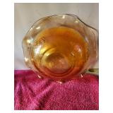 Jeannette Carnival Glass Candy Dish