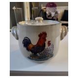 Rooster Sugar Jar No Cracks Or Chips