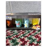 4 Pokemon Drinking Glasses NIB