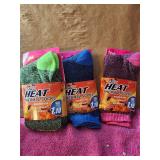 3 Pair Of Women's Heated Socks