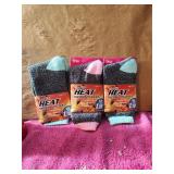 3 Pair Of Women's Heated Socks