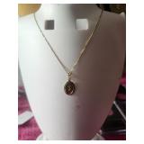 14K Gold St. Christopher Necklace