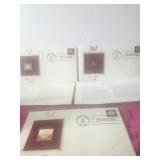 3 First Day Issue Golden Forever Stamps