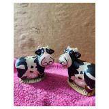 Vintage Milk Cow Salt & Pepper Shakers