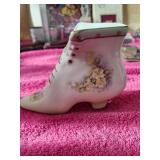 Vintage Japan High Top Boot Glass By Nippon