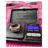 Mens Diamond Sterling Ring Size 12