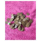 All Wheat Pennies & 1 Marble