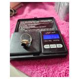 Black Onyx Stone Set In Sterling Silver Size 6