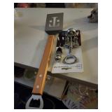 Cork screw set and hamburger turn spatula