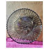 Vintage Federal Glass Pioneer Pattern Smokey Grey