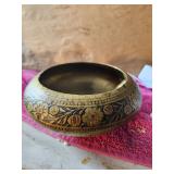 Vintage Brass Trinket Bowl Or Ash Tray