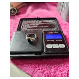 Black Onyx Stone Set In Sterling Silver Size 6