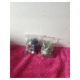 2 Bags Vintage marbles