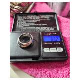 Size 10 1/2 Sterling Silver Wedding Band Set