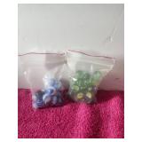 2 Bags Vintage marbles