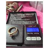 Size 6 1/2 Sterling Silver Gold Color