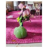 Jadeite Color Flower Paper Weight