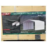 20’ x 30’ Metal Garage - Assembly Required - Cream Color