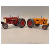 Pair of Diecast Tractors - NF- Case 450 and Minneapolis Moline U - 10”x7”