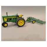 John Deere 720 - NF- Ertl - with Harrow - 19”x12”