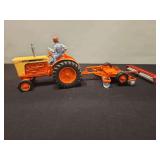 Case 930 Confort King with Disc and Cultipacker Includes Farmer Figure - 20'L x 7'H