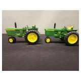 2 John Deere 3010 Diecast Tractors - 8'L x 6'H