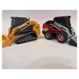 Pair of Case Skid Loaders - Ertl - 10”x6”