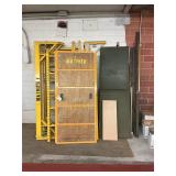 Scaffolding and shelf