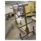 Pipe rack on wheels