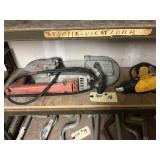 Bandsaw and heat gun