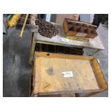 Rolling carts, porta-power and metal bins