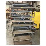 Metal shelves