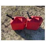 2- 5 GAL GAS CANS