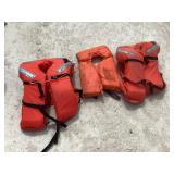 (3) LIFE JACKETS