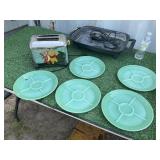 WINNIE THE POOH TOASTER AND FIRE KING OVEN WARE