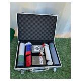 POKER SET w/ALUMINUM CASE