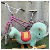 BIKE & CHILDS ROCKING WHALE