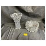 CRYSTAL VASE & BOWL 24%