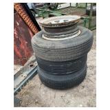 SET OF (4) 15" TRAILER RIMS
