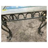 MARBEL/GLASS END TABLE.(VERY HEAVY)d