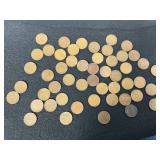 (50) WHEAT PENNIES