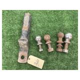 BALL MOUNT HITCH, (4) BALLS