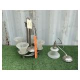 CHANDELIER WITH MATCHING PENDANT LIGHT