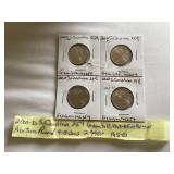 4- 2000-S.CAROLINA .GEM UNC 25 CENTS