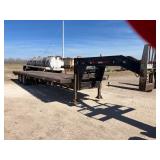 1997 BOER GOOSENECK FLAT BED 34 FT TRAILER