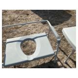 HANDICAP SHOWER CHAIR AND TOILET CHAIR
