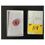 SILVER RUBY RING SIZE 7